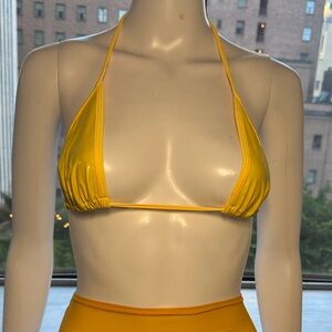 Yellow PVC triangle top